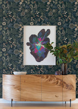 Marilyn Sea Green Floral Trail Wallpaper by Scott Living - Floral Wallpaper