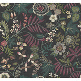 Marilyn Black Floral Trail Wallpaper by Scott Living - Floral Wallpaper