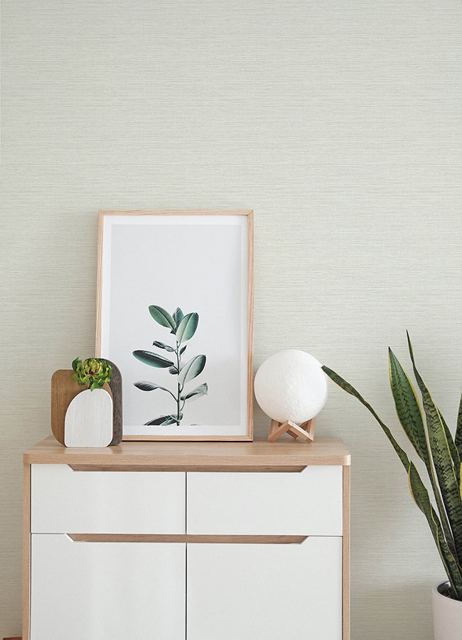 Agave Off-White Faux Grasscloth Wallpaper - Grasscloth Wallpaper