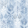 Pavord Blue Floral Shibori Wallpaper - Stripes Wallpaper