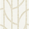 Harlow Gold Curved Contours Wallpaper - Stripes Wallpaper