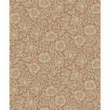 Mallow Rose Floral Vine Wallpaper - Floral Wallpaper