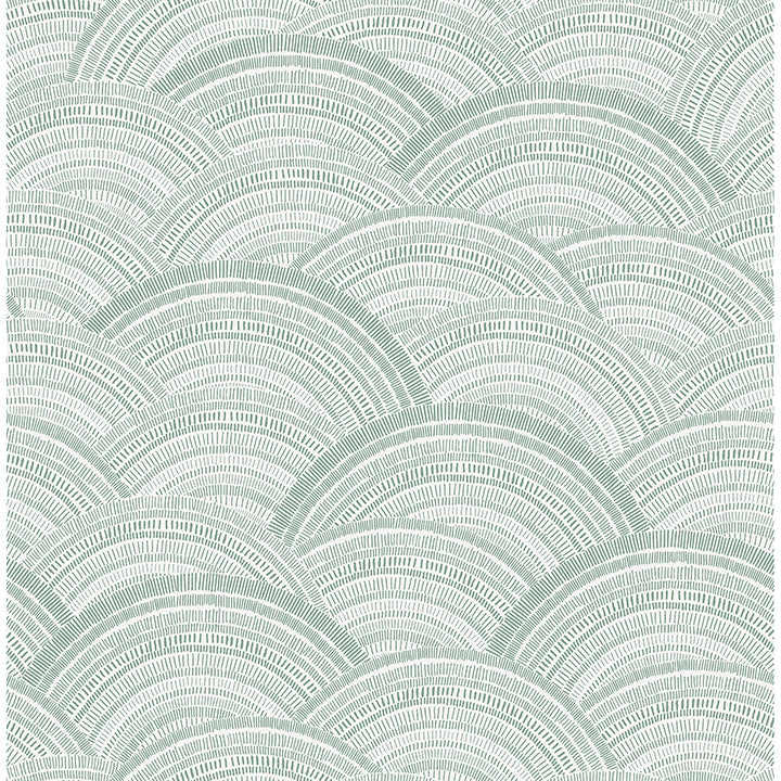 Encircle Sea Green Geometric Wallpaper - Geometric Wallpaper
