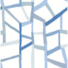 Tate Blue Geometric Linen Wallpaper - Geometric Wallpaper