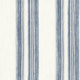 Loom Spun Indigo Wallpaper - Stripes Wallpaper