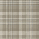 Dutton Plaid Light Brown Wallpaper - Plaid Wallpaper