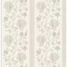 Edgemoor Taupe Jacobean Stripe Wallpaper - Stripes Wallpaper