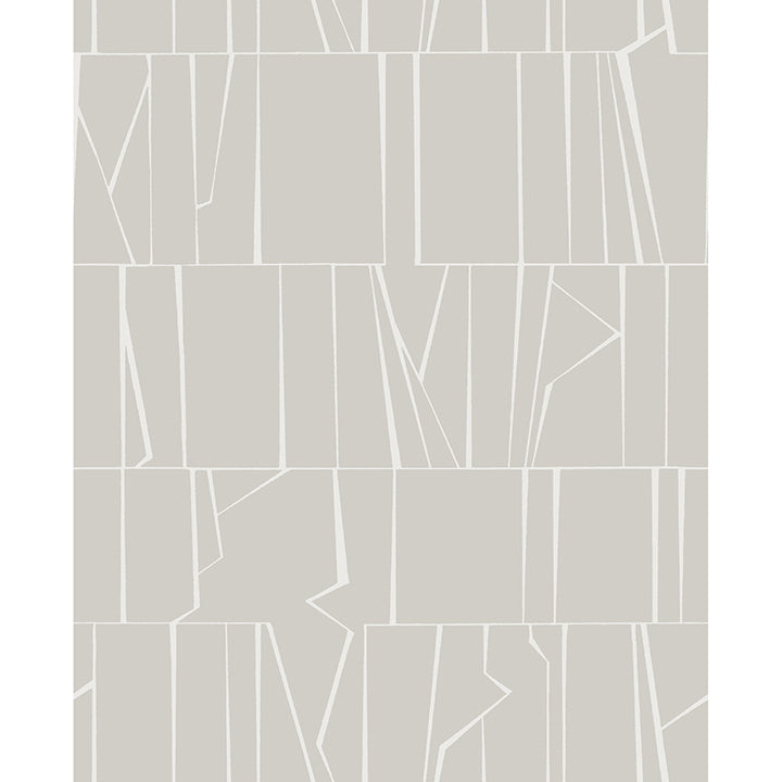 Huntington Silver Geometric Stripe Wallpaper - Stripes Wallpaper