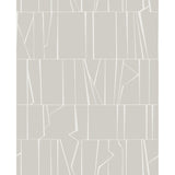 Huntington Silver Geometric Stripe Wallpaper - Stripes Wallpaper