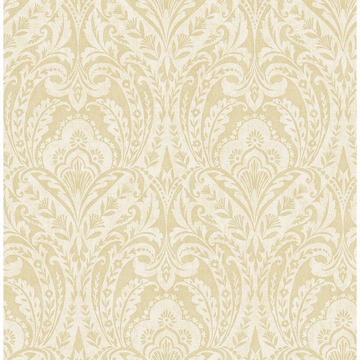 Berkshire Butter Damask Wallpaper - Damask Wallpaper