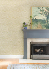 Berkshire Butter Damask Wallpaper - Damask Wallpaper