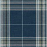 Westley Navy Plaid Wallpaper - Plaid Wallpaper