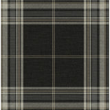 Westley Black Plaid Wallpaper - Plaid Wallpaper