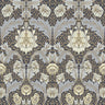 Myrtle Blue Floral Ogee Wallpaper - Damask Wallpaper