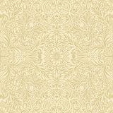 Ceiling Yellow Intricate Floral Wallpaper - Floral Wallpaper