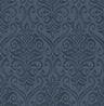 Adavu Blue Damask Wallpaper - Scroll Wallpaper
