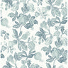 Beach Rose Teal Floral Fruits Wallpaper - Floral Wallpaper