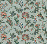 Monroe Wallpaper- Teal - Jacobean Wallpaper