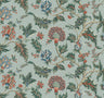 Monroe Wallpaper- Teal - Jacobean Wallpaper