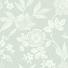 Wood Cut Jacobean Wallpaper- Light Sage - Jacobean Wallpaper