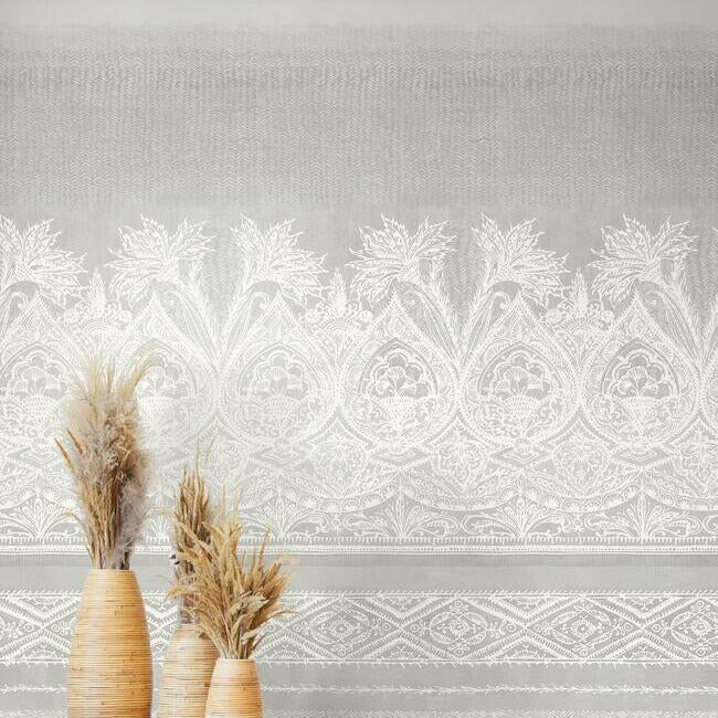 Henna Mural WHITE/GREY