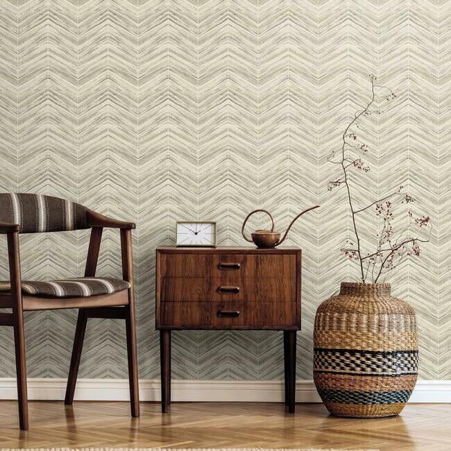 Petite Watercolor Chevron Wallpaper by Chevron Wallpapers