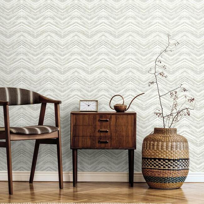 Petite Watercolor Chevron Wallpaper by Chevron Wallpapers