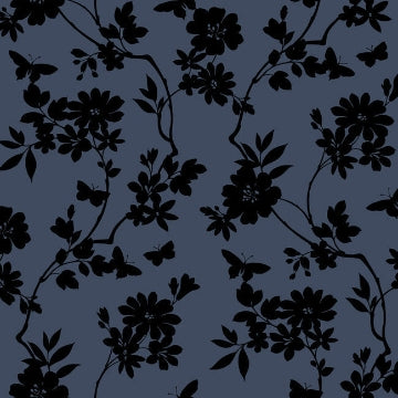 Flutter Vine SAPPHIRE/BLACK