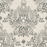 Cottontail Toile Premium Peel + Stick Wallpaper- Linen/Charcoal - Toile Wallpaper