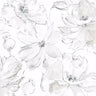 Floral Dreams Peel and Stick Wallpaper- Grey Mix - Floral Wallpaper