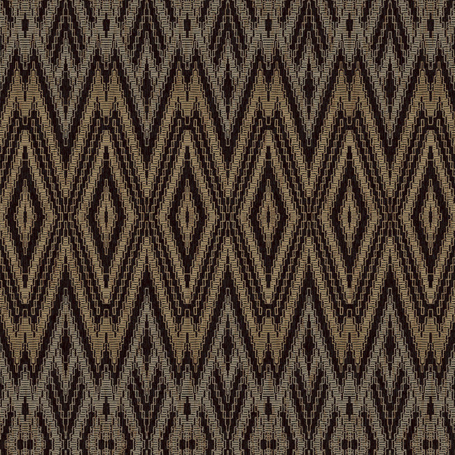 Diamond Marquise Wallpaper- Black - Weaves Wallpaper
