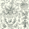 Old World Toile Wallpaper- Black/White - Toile Wallpaper