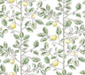Limoncello Toile Wallpaper- Green - Toile Wallpaper
