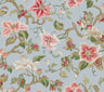 Marguerite Vine Wallpaper- Blue - Jacobean Wallpaper