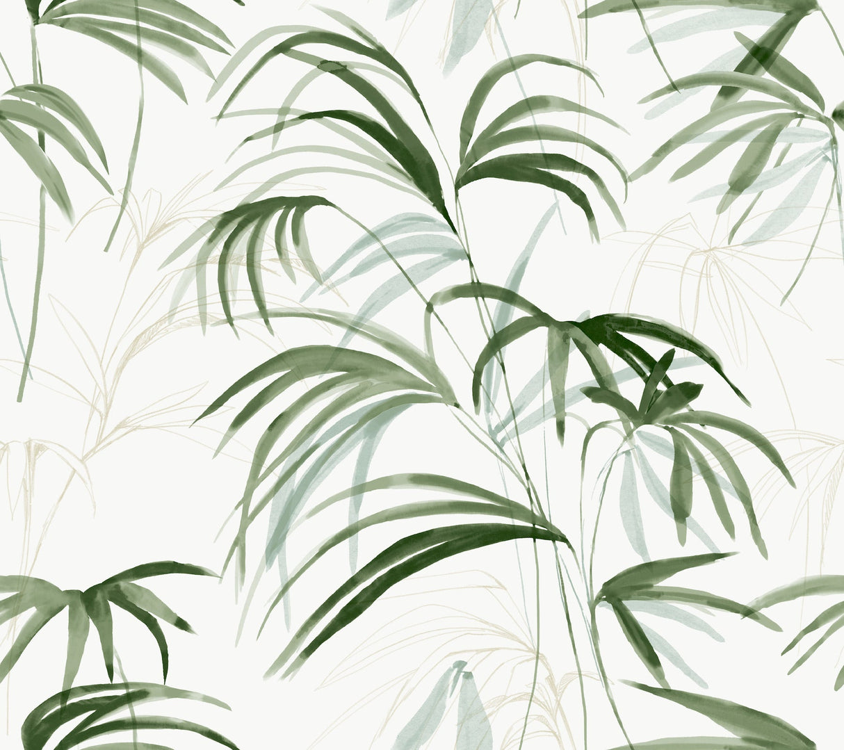 Inky Palms GREEN