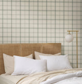 Hunter Wallpaper- Green - Plaid Wallpaper
