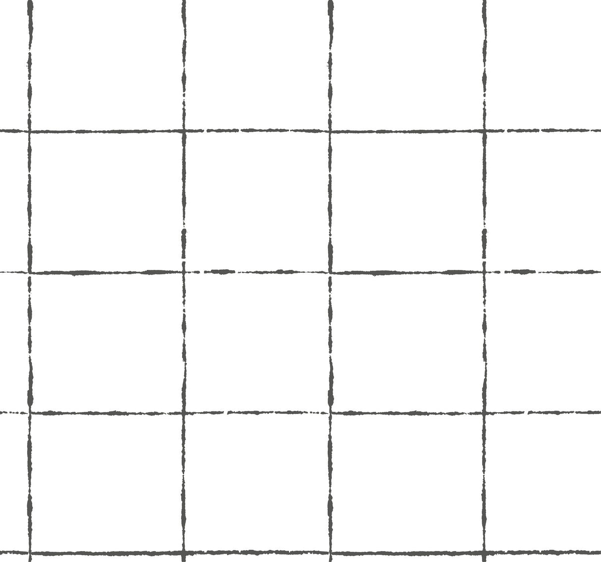 La Vitre Plaid Wallpaper- Carbon Black - Plaid Wallpaper