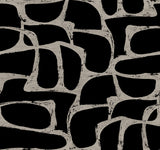 Craftsman Geometric Wallpaper- Black - Geometric Wallpaper