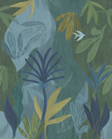 Chambord Gardens Mural ULTRAMARINE