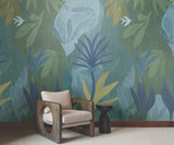 Chambord Gardens Mural ULTRAMARINE