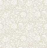 Hague Beige Floral Trail Wallpaper - Jacobean Wallpaper