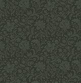 Hague Dark Green Floral Trail Wallpaper - Jacobean Wallpaper