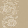 Gisela Neutral Floral Columns Wallpaper - Toile Wallpaper