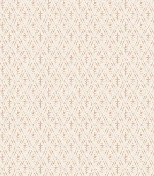 Tillie Blush Diamond Floral Wallpaper - Floral Wallpaper