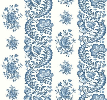 Beaumont Floral Stripe BLUE