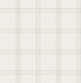 Auberge White Plaid Wallpaper - Plaid Wallpaper