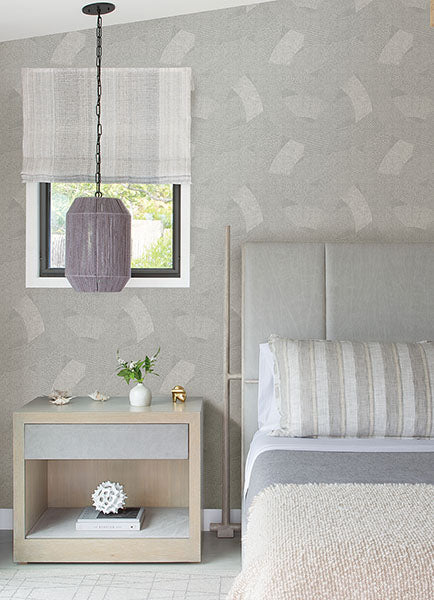 Tania Light Brown Woven Abstract Wallpaper by Artistic Abstracts