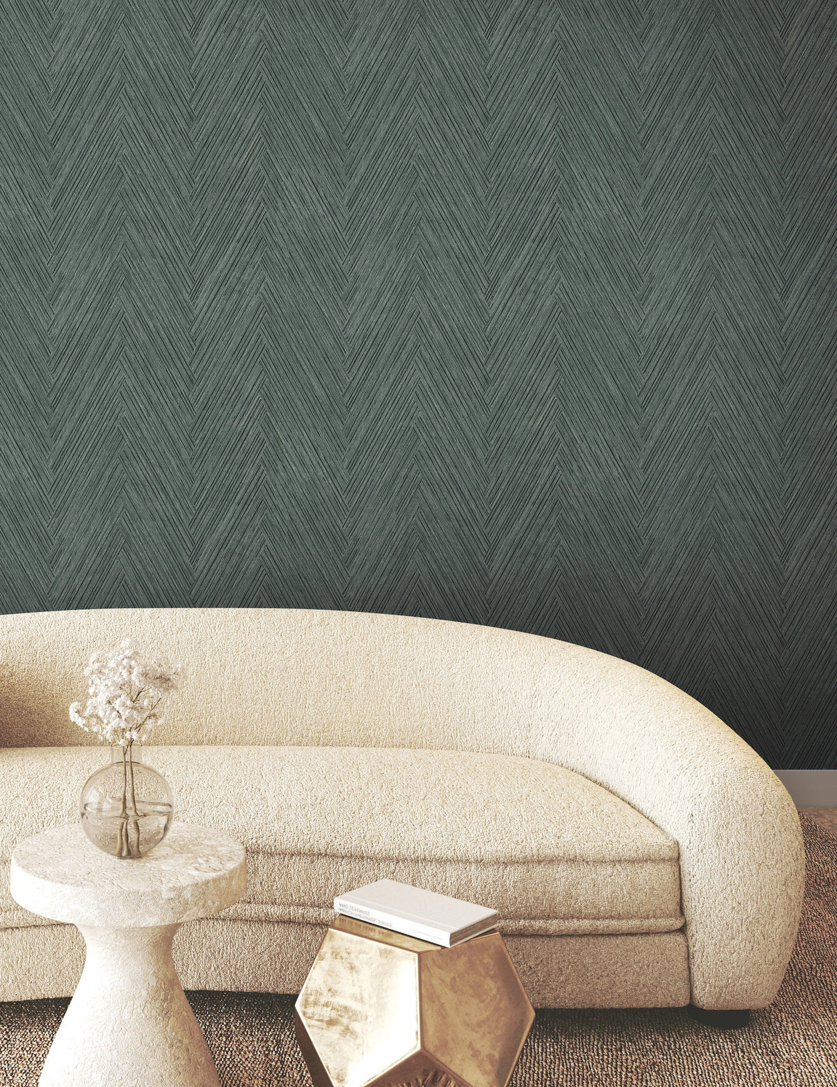 Thatched Chevron Wallpaper by Fomations
