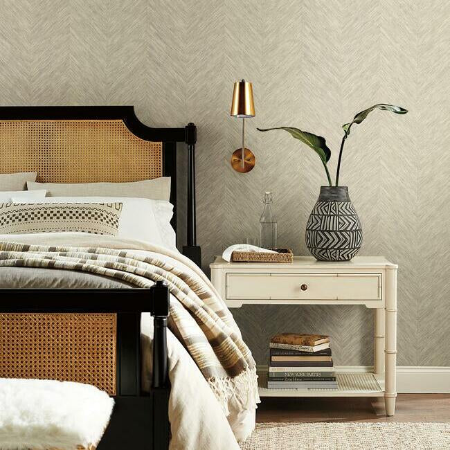 Metallic Chevron Wallpaper by Antonina Vella Wallpaper