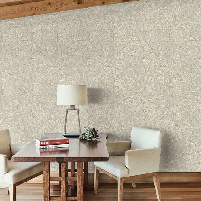 Kashmir Dreams Paisley Wallpaper by Antonina Vella Wallpaper